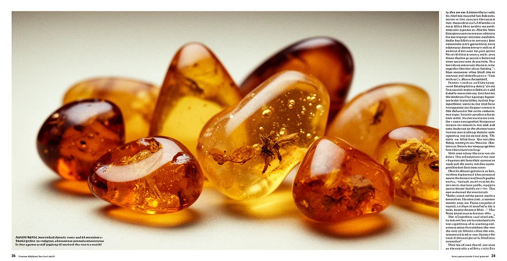 Collection of genuine Baltic amber pieces showing natural inclusions and varied colors from honey to cognac