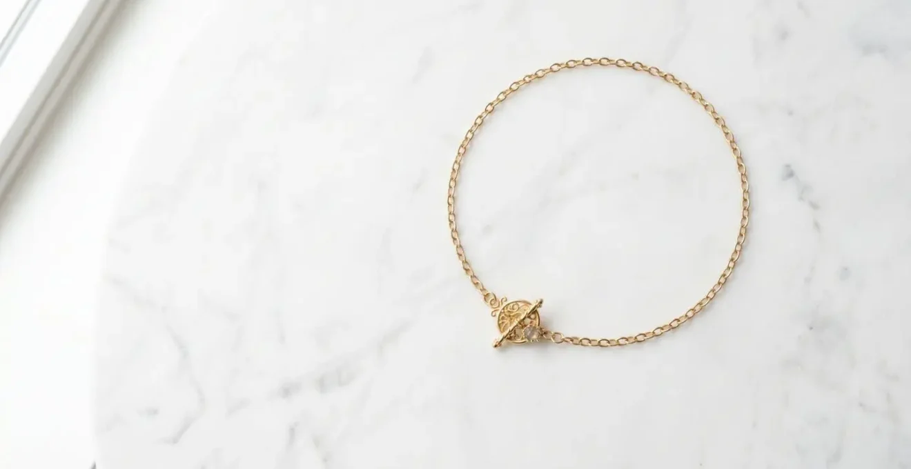 Fashion choker with ornamental front clasp as design feature