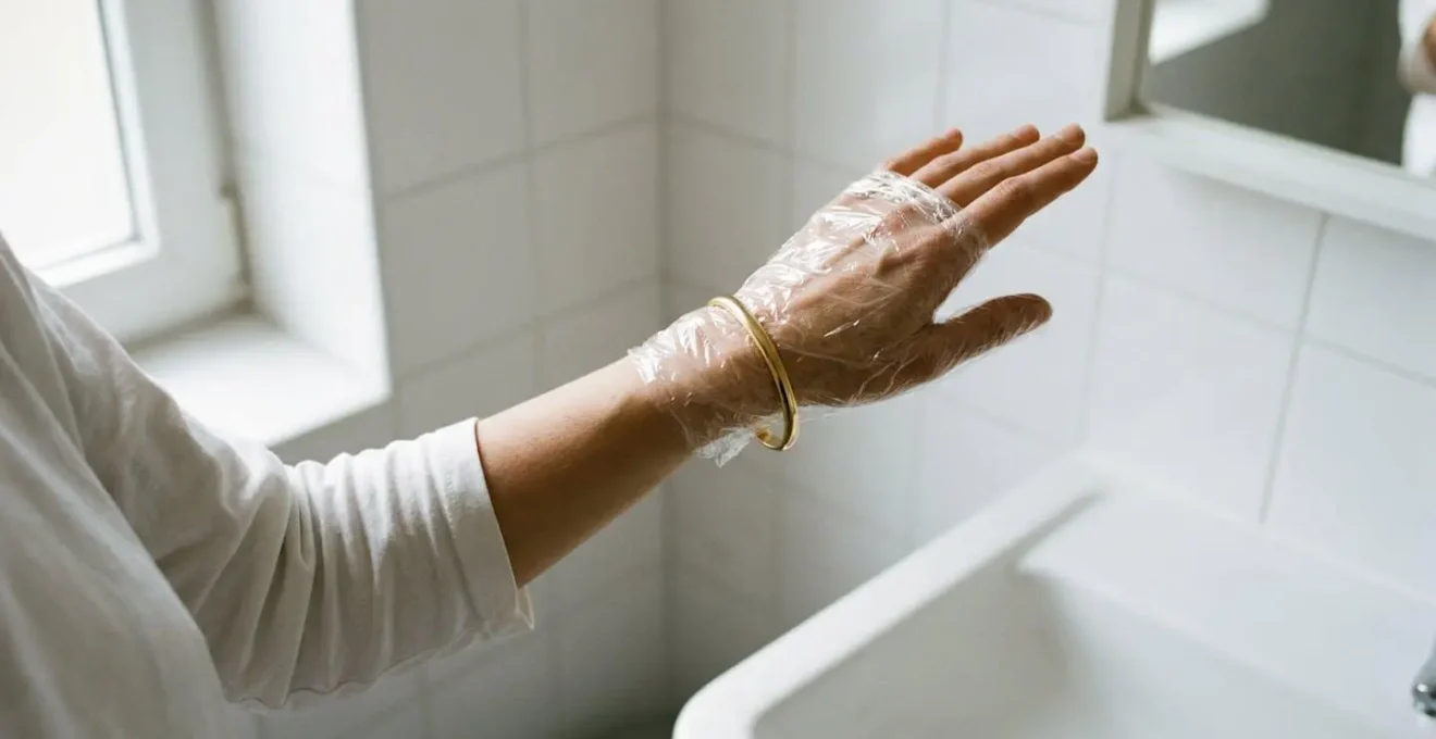 Demonstration of safe bangle removal using plastic bag compression method